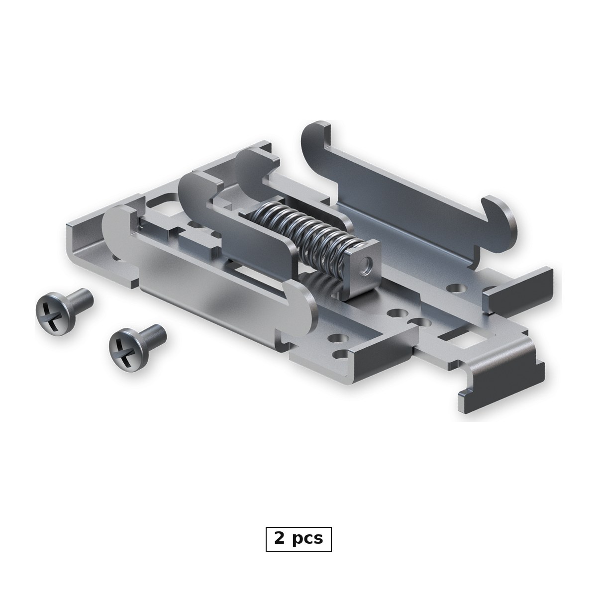 Antene - Set 2 x kit de montaj pe sina DIN Teltonika DIN Rail Kit, sina 35 mm, otel, 2 suruburi incluse, pentru routere si gateway-uri Teltonika, PR5MEC00