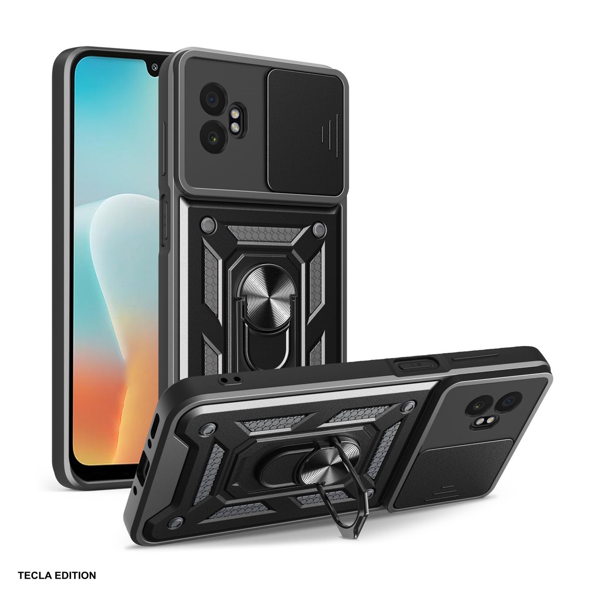Huse si protectii pentru Samsung Galaxy Xcover 7 Pro - Husa Defender Slide Xcover pentru Samsung Galaxy Xcover 7 Pro, Carcasa, Negru