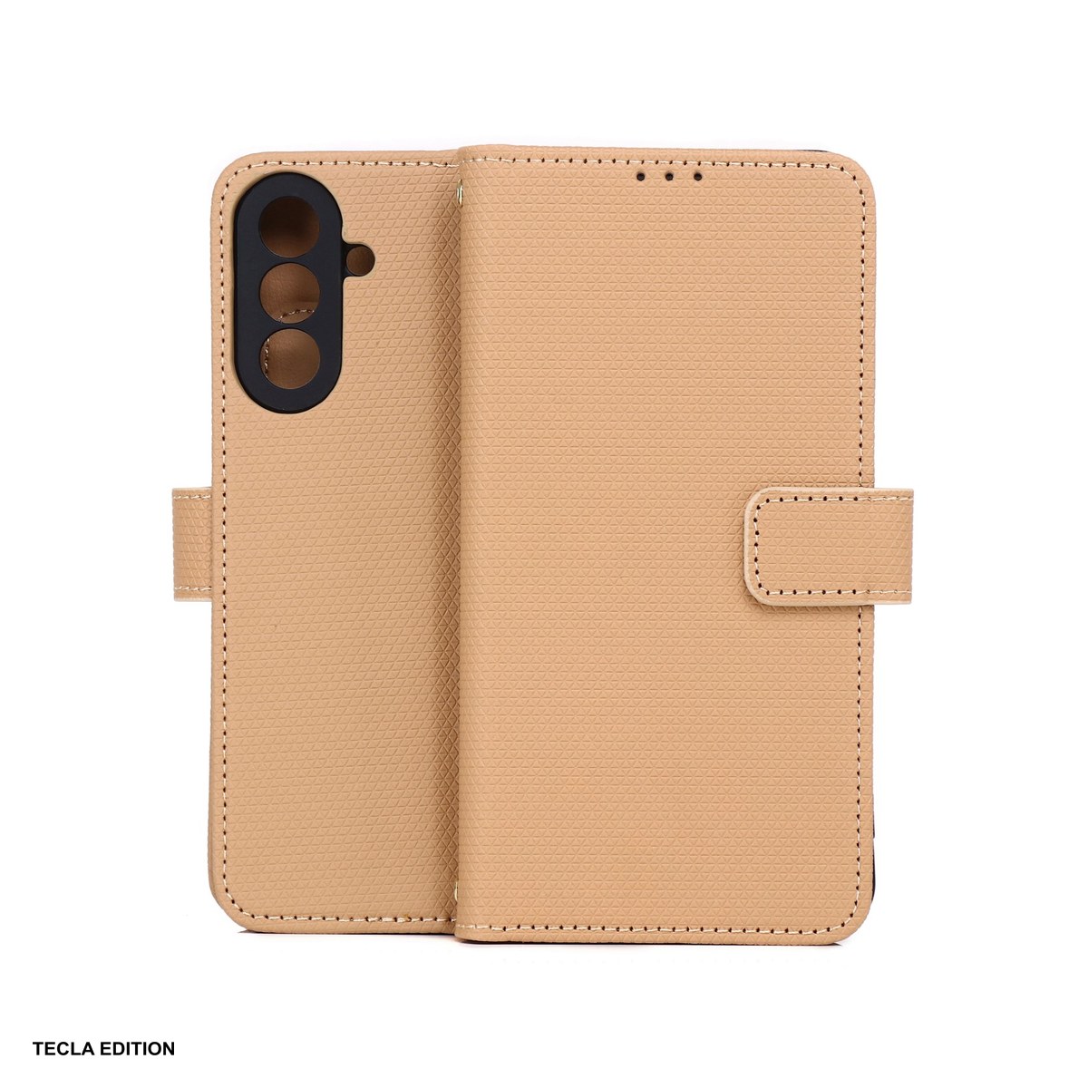 Huse si protectii pentru Samsung Galaxy A17 4G - Husa Smart Triangle pentru Samsung Galaxy A17 4G, Galaxy A17 5G, Galaxy A26 5G, tip carte, Maro