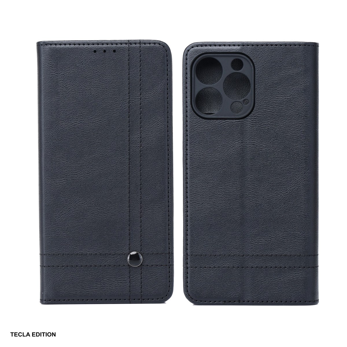 Huse si protectii pentru Samsung Galaxy A36 5G - Husa Smart Seam pentru Samsung Galaxy A37 5G, Galaxy A36 5G, tip carte cu inchidere magnetica, Negru