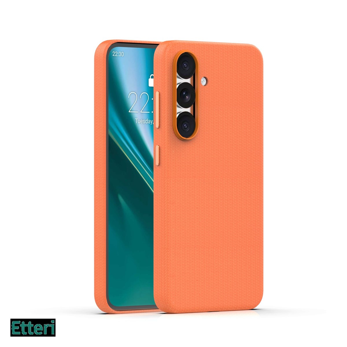 Huse si protectii pentru Samsung Galaxy S25 - Husa Etteri Elegant Mag pentru Samsung Galaxy S25, Carcasa magnetica, Portocaliu
