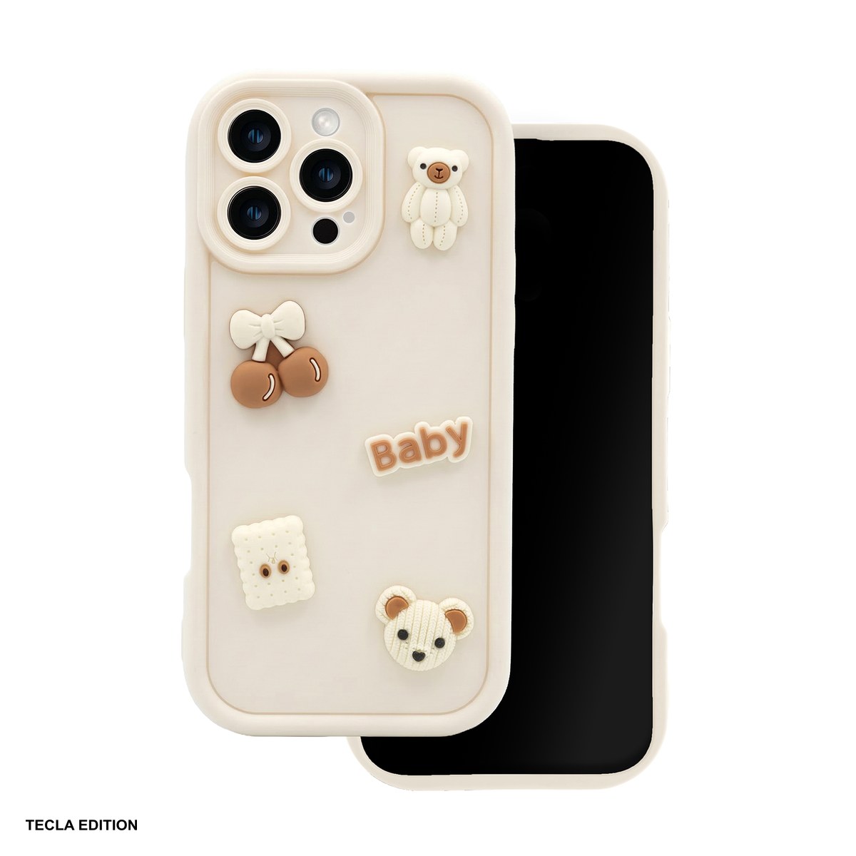 Huse si protectii pentru Samsung Galaxy S25 Ultra - Husa Ultra Trendy 3D bear pentru Samsung Galaxy S25 Ultra, Carcasa, Bej