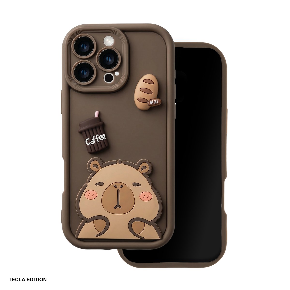Huse si protectii pentru Samsung Galaxy S25 FE - Husa Ultra Trendy 3D capybara pentru Samsung Galaxy S25 FE, Carcasa, Maro