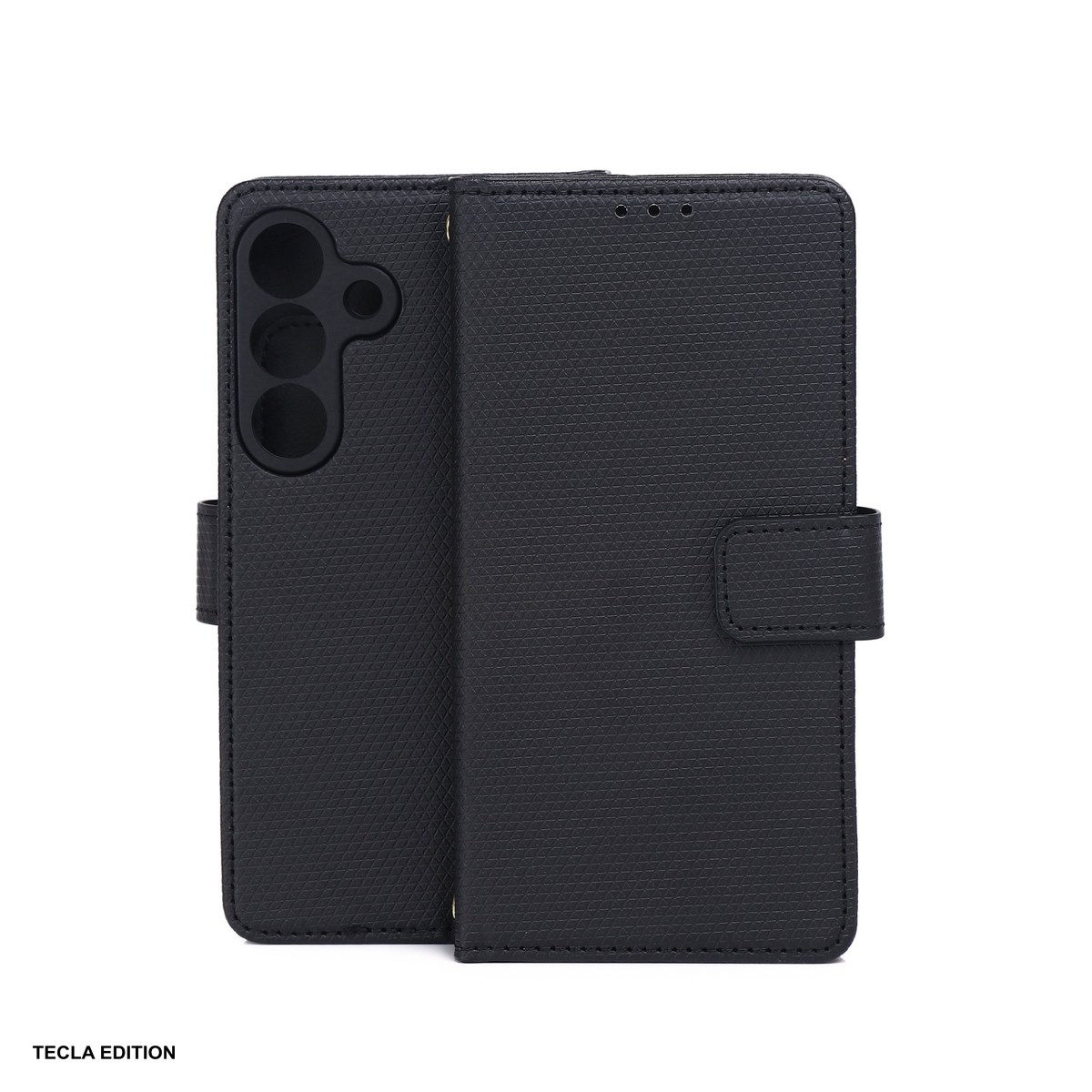 Huse si protectii pentru Samsung Galaxy A57 5G - Husa Smart Triangle pentru Samsung Galaxy A57 5G, tip carte, Negru