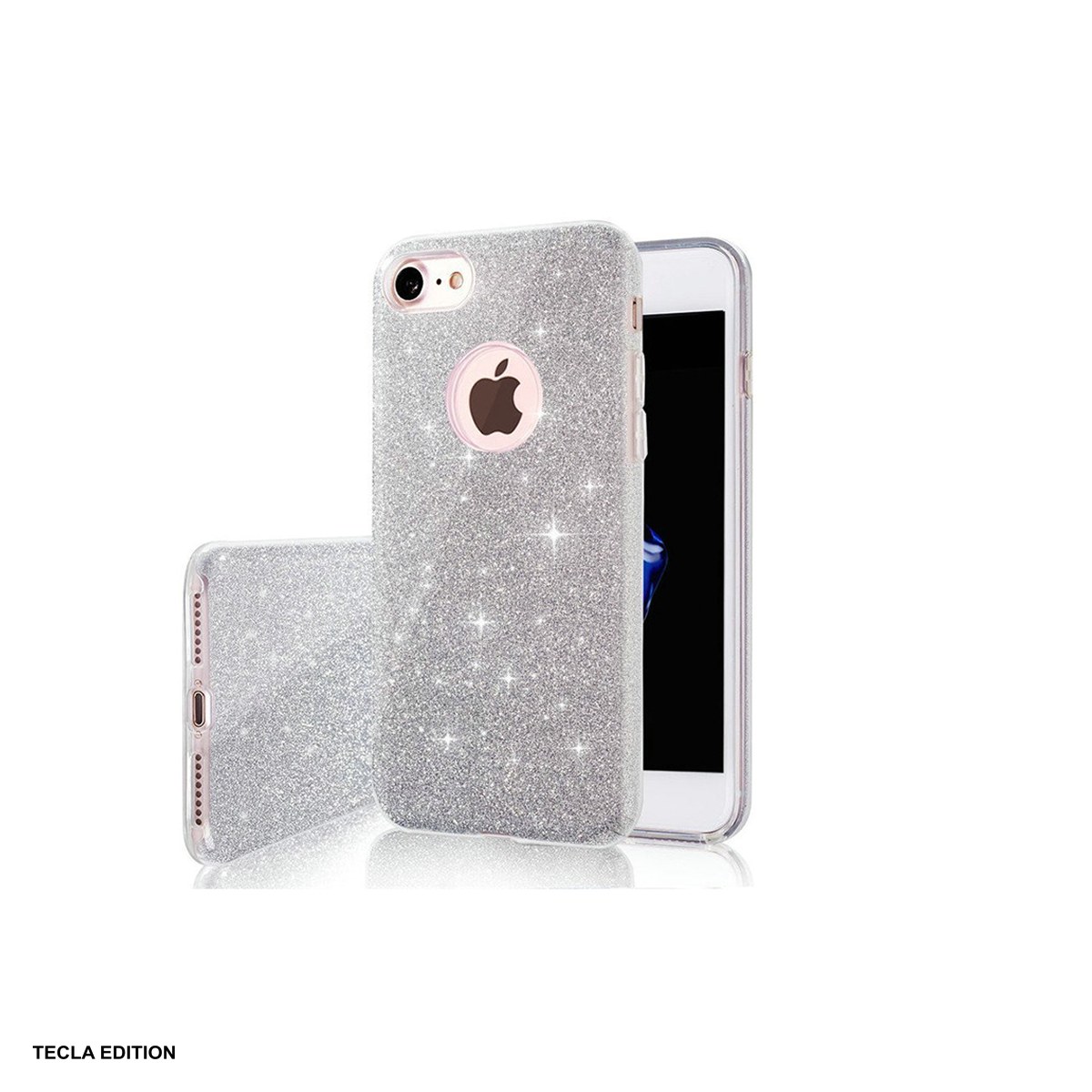 Huse si protectii pentru Samsung - Husa Glitter 3in1 pentru Samsung Galaxy S21 5G, Carcasa, Argintiu
