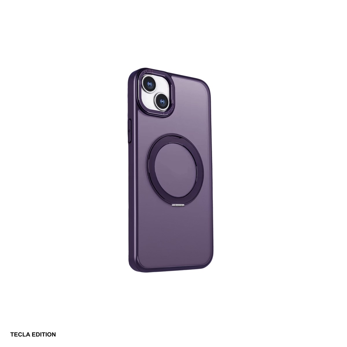 Huse si protectii smartphone - Husa Mag Ring Rotating pentru Apple iPhone 12 Pro, iPhone 12, Carcasa magnetica, Mov