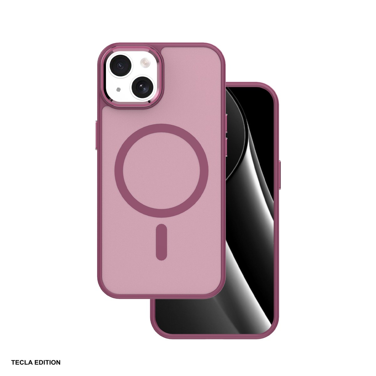 Huse si protectii smartphone - Husa Frozen Mag pentru Apple iPhone 13, Carcasa magnetica, Rosu