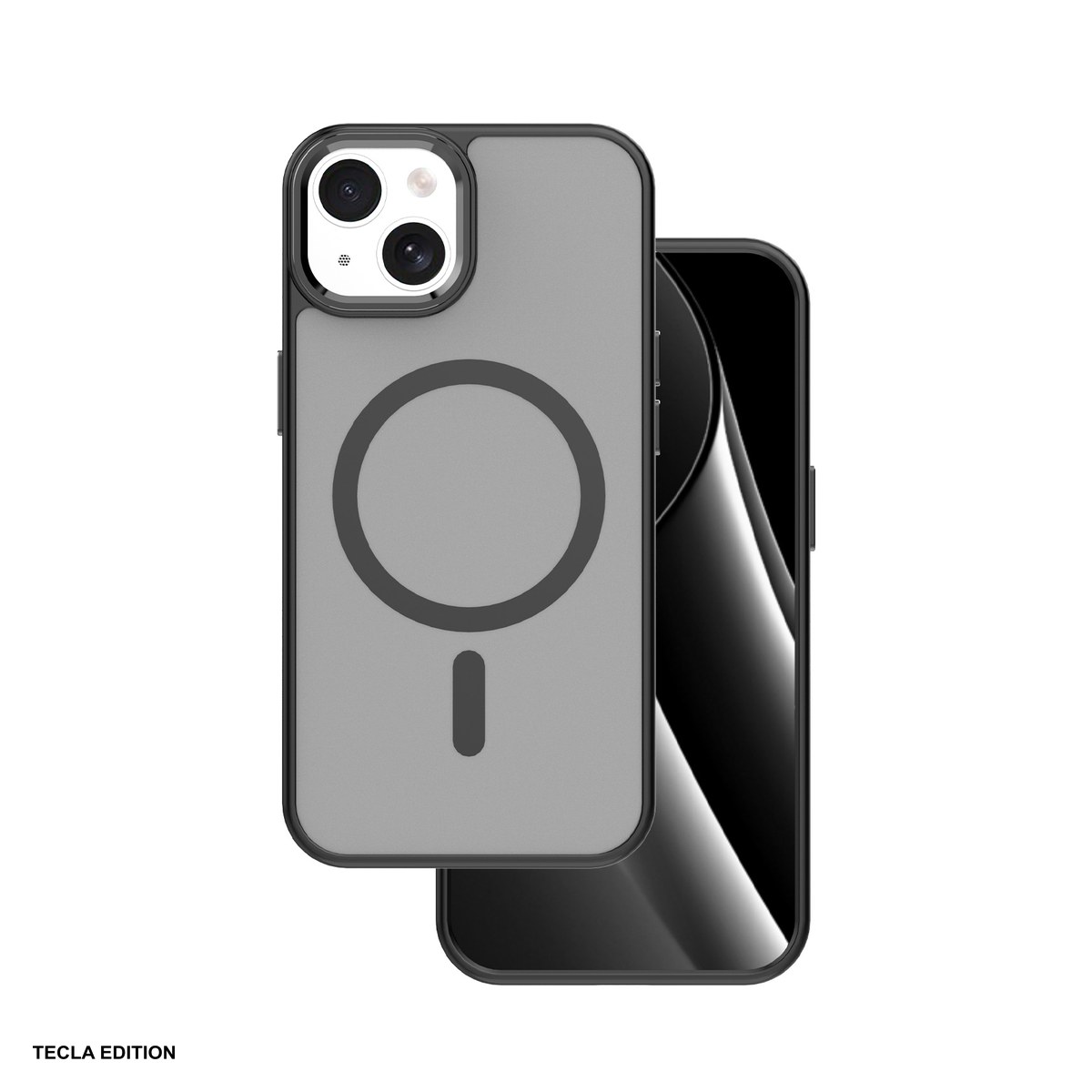 Huse si protectii smartphone - Husa Frozen Mag pentru Apple iPhone 13, Carcasa magnetica, Negru