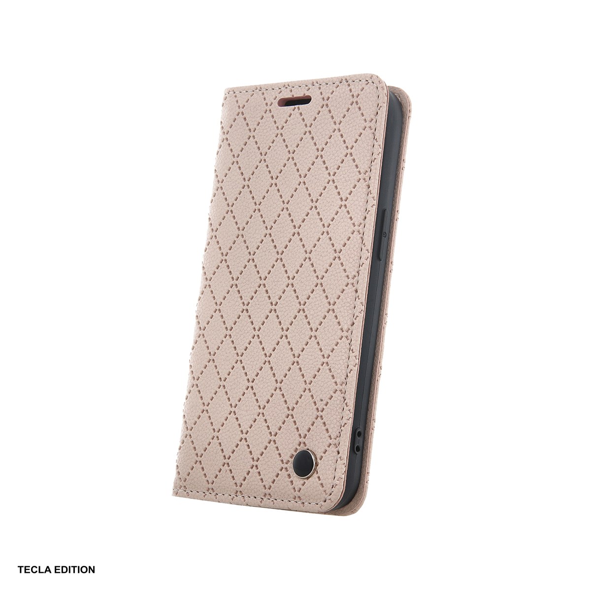 Huse si protectii pentru Samsung - Husa Smart Caro pentru Samsung Galaxy A06 5G, tip carte cu inchidere magnetica, Bej