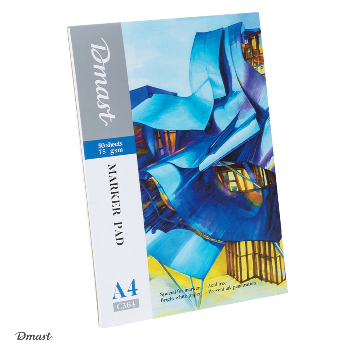 Blocuri de desen - Bloc de desen Dmast by Pebeo A4, 50 file, 75 g/mp, markere