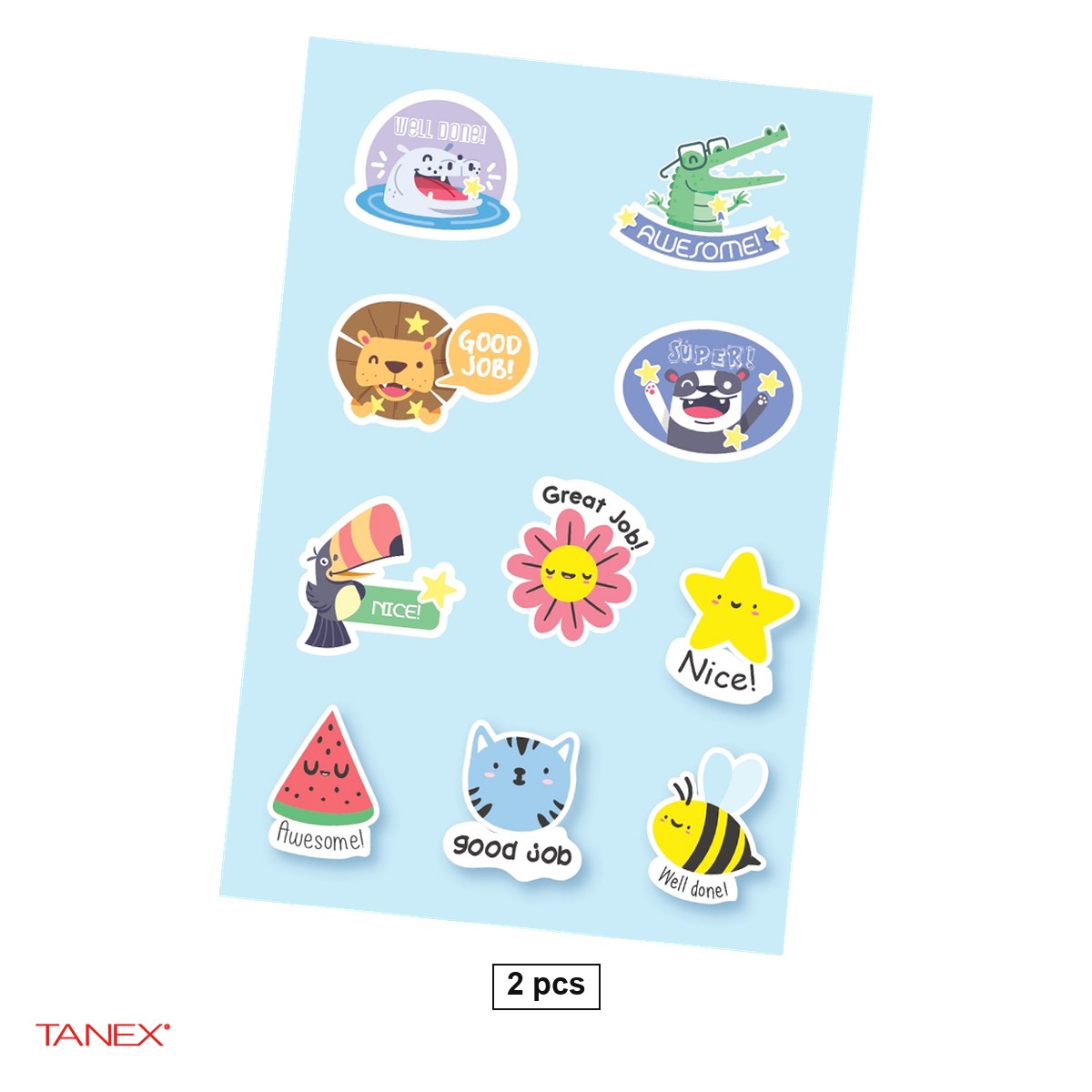 Stickere - Set 2 stickere TANEX Recompense Well Done, MTC-305